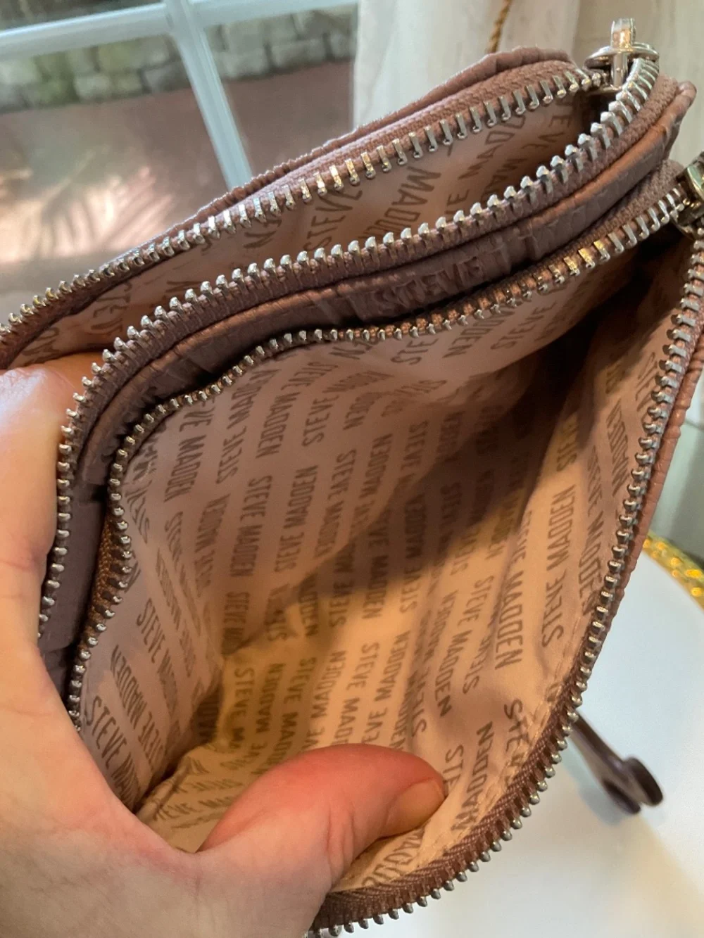 Steve Madden Mauve Colored Wristlet Wallet NWT
